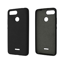 Чехол накладка Silicon Cover для XIAOMI Redmi 6, силикон, бархат, цвет черный. Чехол накладка Silicon Cover для XIAOMI Redmi 6, силикон, бархат, цвет черный.