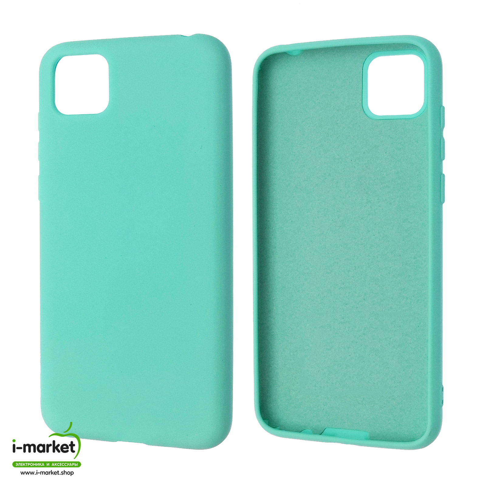 Чехол накладка Silicon Cover для HUAWEI Honor 9S (DUA-LX9), Y5P 2020, силикон, бархат, цвет бирюзовый