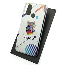 Чехол накладка Vinil для HUAWEI Honor 9A (MOA-LX9N), силикон, рисунок Likee Cat.