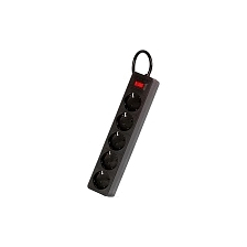 Сетевой фильтр Smartbuy One 10A, 2 200 Вт, 5 розеток, длина кабеля 5 метров, цвет черный