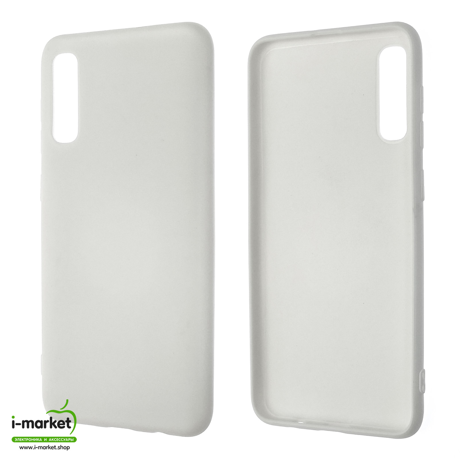 Чехол накладка NANO для SAMSUNG Galaxy A50 (SM-A505), A30s (SM-A307), A50s (SM-A507), силикон, бархат, цвет белый Чехол накладка NANO для SAMSUNG Galaxy A50 (SM-A505), A30s (SM-A307), A50s (SM-A507), силикон, бархат, цвет белый