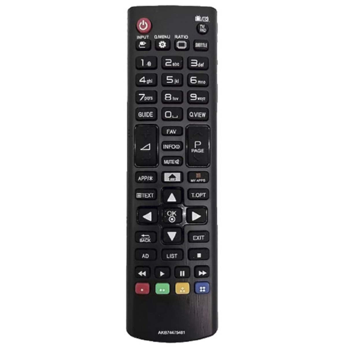 Пульт ДУ AKB74475481 для телевизоров LG, цвет черный