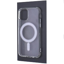 Чехол накладка Clear Case для APPLE iPhone 11 Pro, с поддержкой MagSafe, силикон, цвет прозрачный
