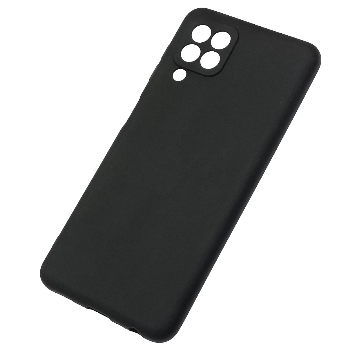 Чехол накладка для SAMSUNG Galaxy A22 4G (SM-A225F), M22 (SM-M225F), M32 (SM-M325F), силикон, цвет черный