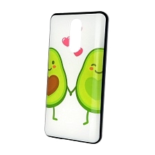 Чехол накладка для XIAOMI Redmi 8, силикон, рисунок Авокадо Любовь.