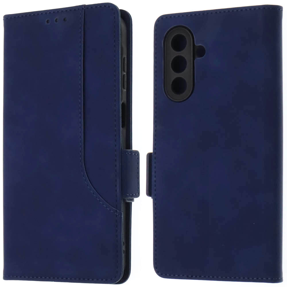 Чехол книжка NICE для SAMSUNG Galaxy A26, Galaxy A17, защита камеры, экокожа, силикон, цвет темно синий