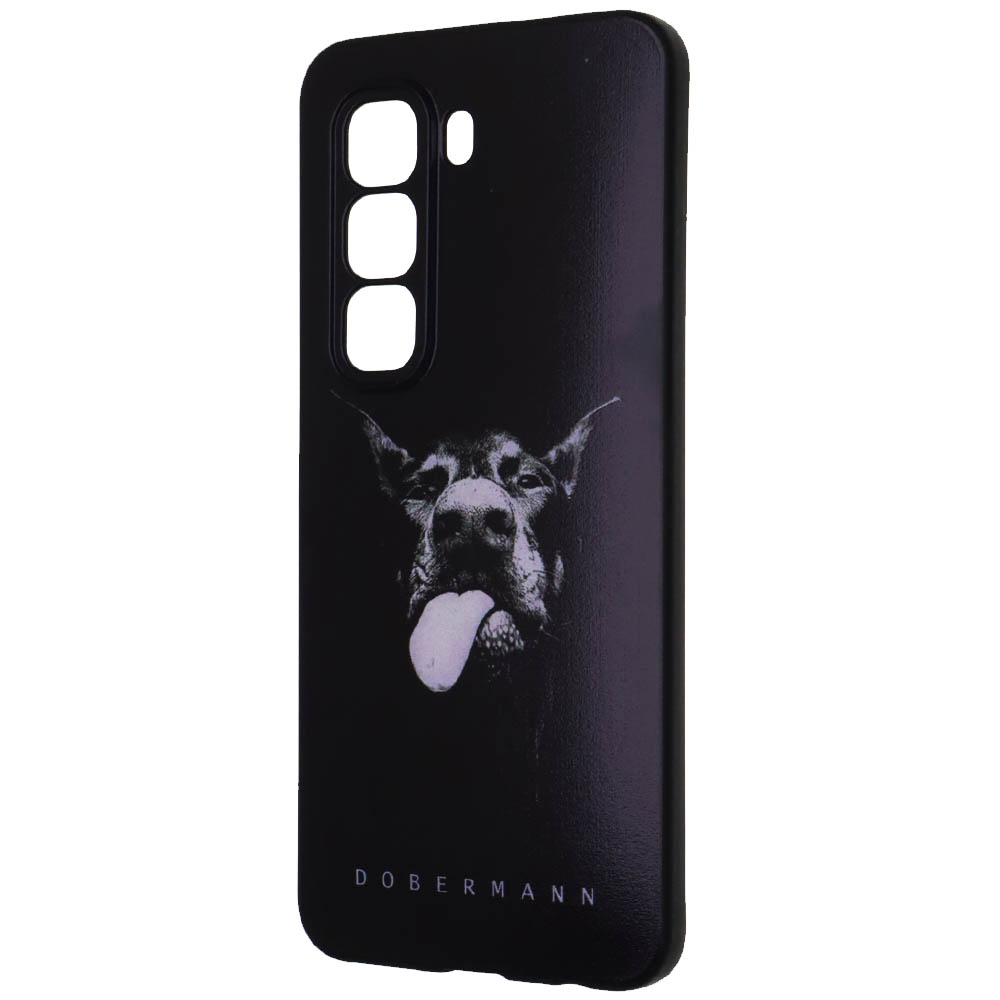 Чехол накладка для INFINIX HOT 50 Pro 4G, защита камеры, рисунок Доберман Чехол накладка для INFINIX HOT 50 Pro 4G, защита камеры, рисунок Доберман
