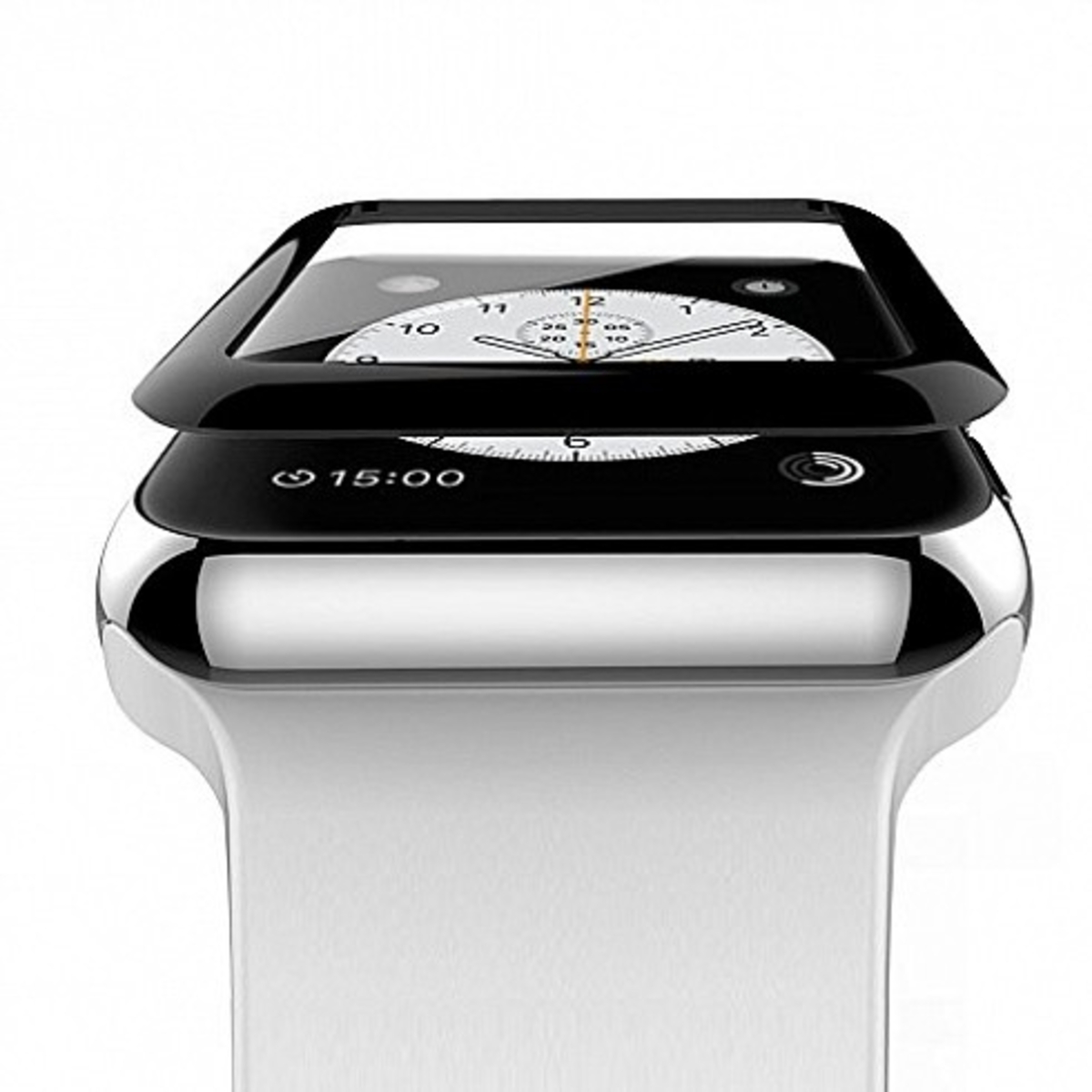 Защитное стекло 5D для APPLE Watch 40 мм, цвет черный Защитное стекло 5D для APPLE Watch 40 мм, цвет черный