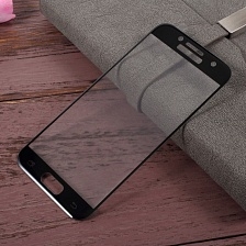 Защитное стекло 4D для SAMSUNG Galaxy A3 2017 (SM-A320) чёрный кант ASH.