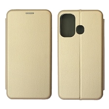 Чехол книжка STYLISH для ITEL A27 (A551), экокожа, визитница, цвет золотистый