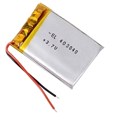 АКБ (Аккумулятор) универсальный 403040, размер 4x40x30 мм, 400mAh, 3.7V