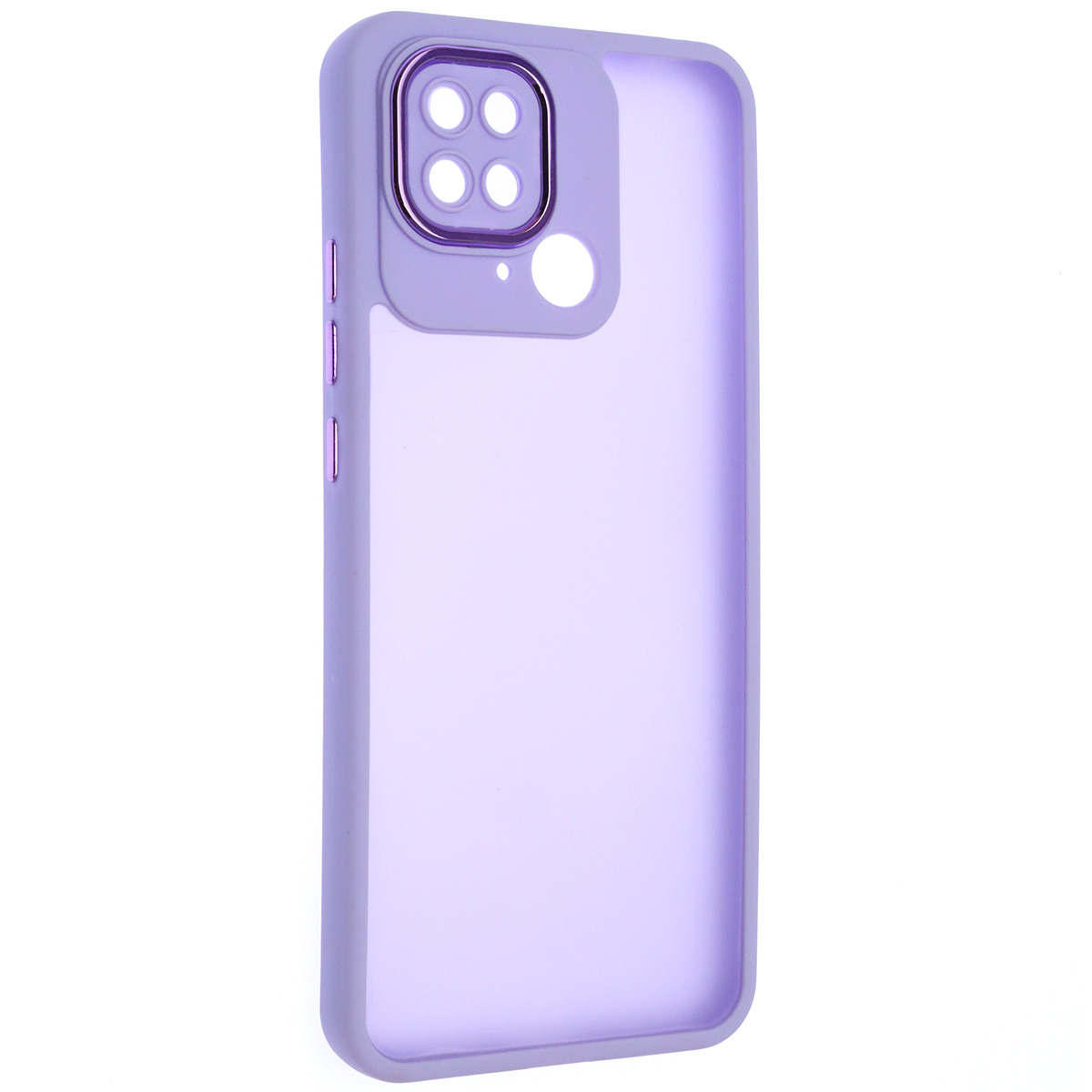 Чехол накладка KING для XIAOMI Redmi 10C, POCO C40, силикон, пластик, защита камеры, цвет окантовки сиреневый Чехол накладка KING для XIAOMI Redmi 10C, POCO C40, силикон, пластик, защита камеры, цвет окантовки сиреневый