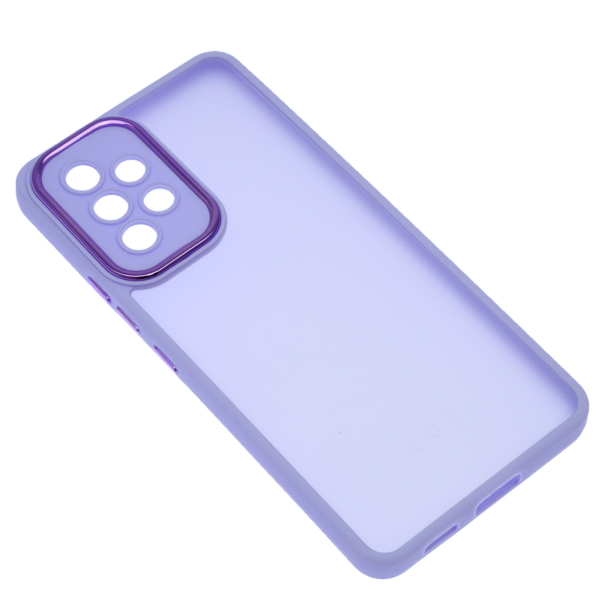 Чехол накладка KING для SAMSUNG Galaxy A53, силикон, пластик, защита камеры, цвет окантовки сиреневый Чехол накладка KING для SAMSUNG Galaxy A53, силикон, пластик, защита камеры, цвет окантовки сиреневый