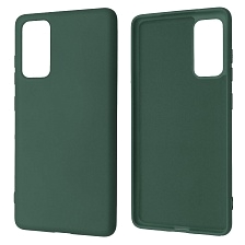 Чехол накладка NANO для SAMSUNG Galaxy S20FE (SM-G780), силикон, бархат, цвет темно зеленый