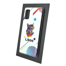 Чехол накладка Vinil для SAMSUNG Galaxy A41 (SM-A415), силикон, рисунок Likee Cat. Чехол накладка Vinil для SAMSUNG Galaxy A41 (SM-A415), силикон, рисунок Likee Cat.