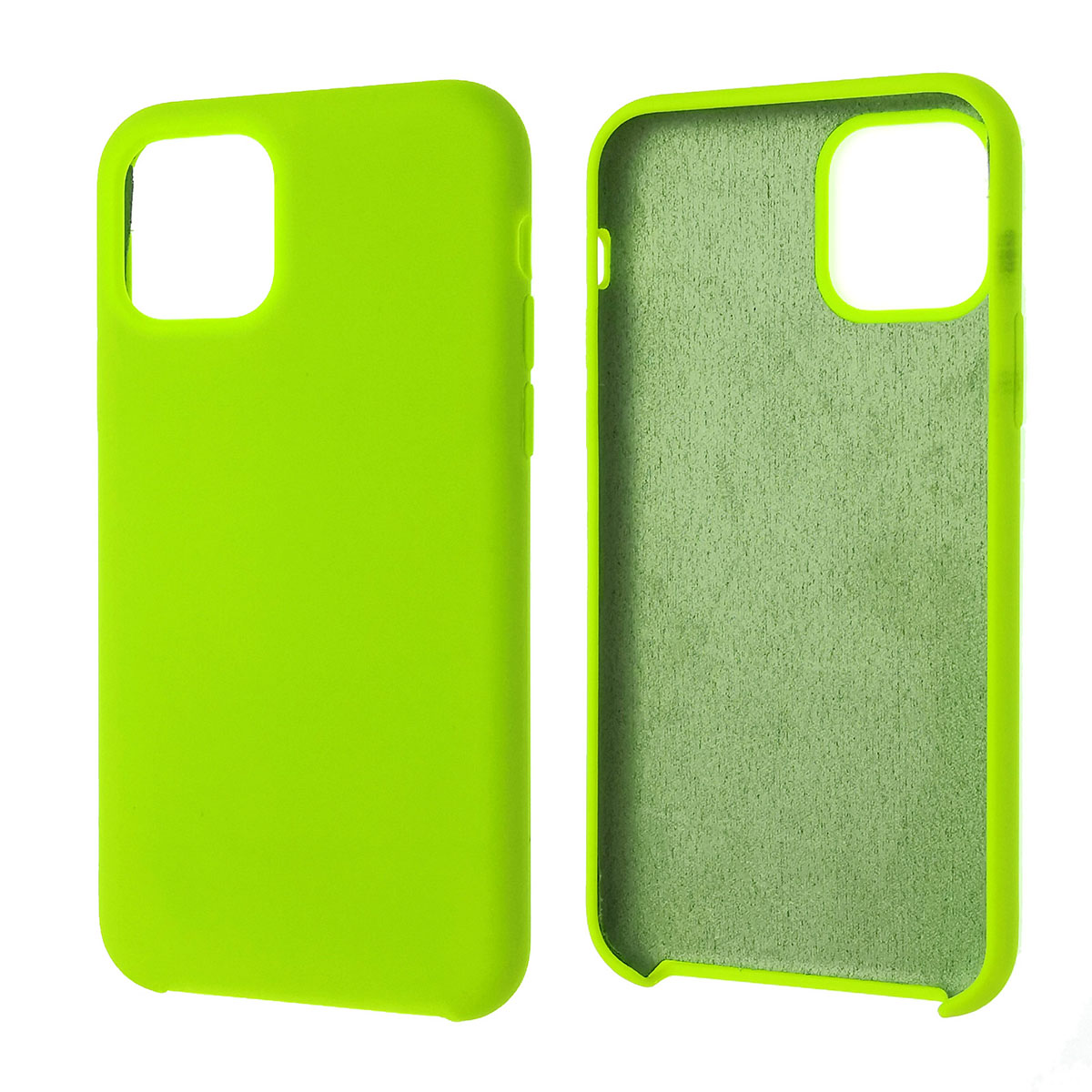 Чехол накладка Silicon Case для APPLE iPhone 11 Pro 2019, силикон, бархат, цвет салатовый. Чехол накладка Silicon Case для APPLE iPhone 11 Pro 2019, силикон, бархат, цвет салатовый.
