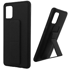 Чехол накладка L NANO для SAMSUNG Galaxy M31S (SM-M317), силикон, держатель, цвет черный Чехол накладка L NANO для SAMSUNG Galaxy M31S (SM-M317), силикон, держатель, цвет черный