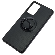 Чехол накладка iFace для SAMSUNG Galaxy A72 (SM-A725), силикон, кольцо держатель, цвет черный Чехол накладка iFace для SAMSUNG Galaxy A72 (SM-A725), силикон, кольцо держатель, цвет черный