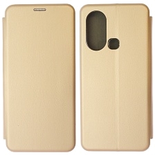 Чехол книжка STYLISH для INFINIX HOT 11S, экокожа, визитница, цвет золотистый Чехол книжка STYLISH для INFINIX HOT 11S, экокожа, визитница, цвет золотистый