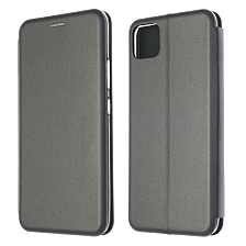 Чехол книжка STYLISH для Realme C11 2020, экокожа, визитница, цвет серебристый Чехол книжка STYLISH для Realme C11 2020, экокожа, визитница, цвет серебристый