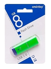 Флешка USB 2.0 8GB SMARTBUY Easy (SB008GBEG), цвет бело зеленый
