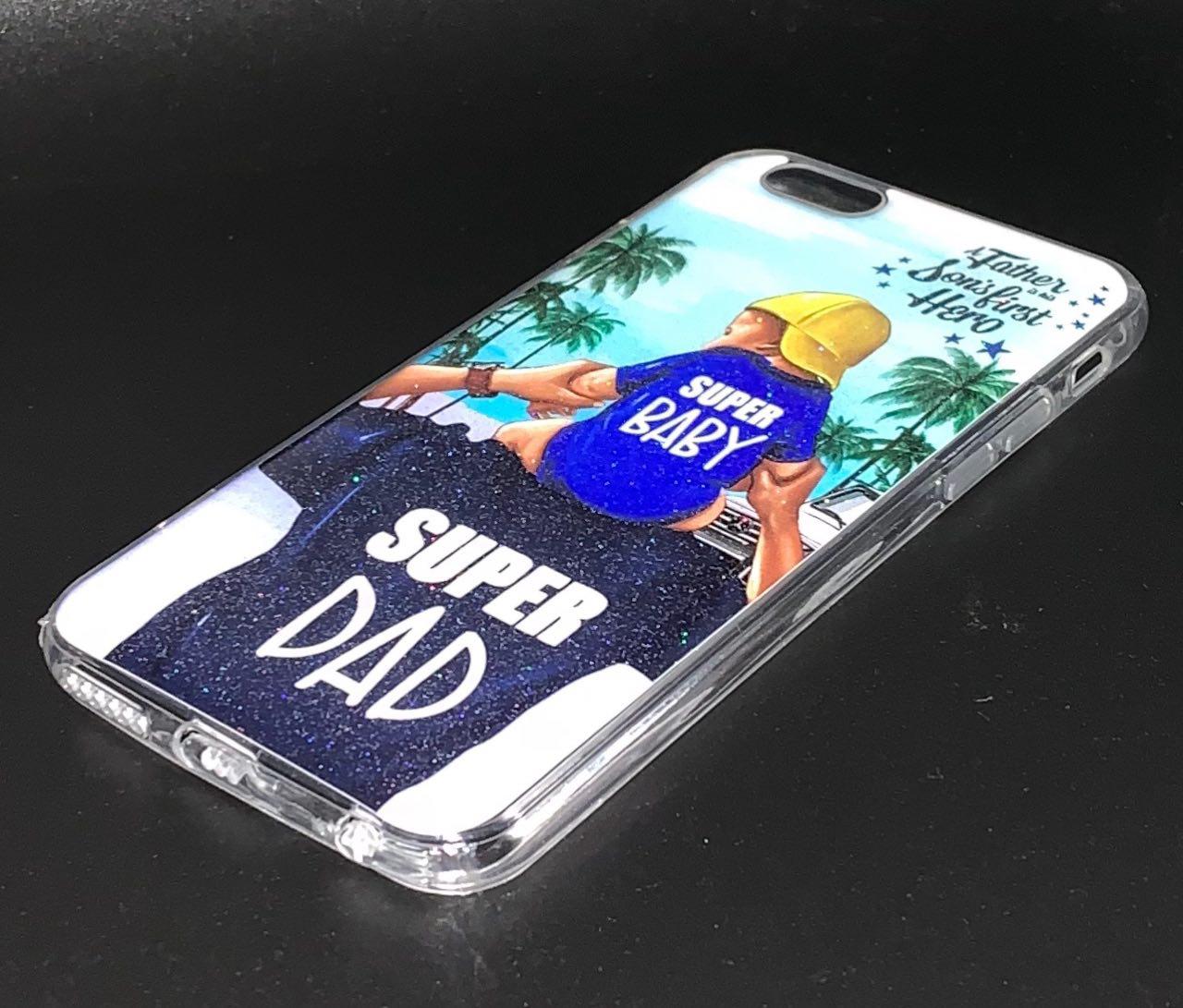 Чехол накладка для APPLE iPhone 6, 6S, силикон, рисунок Super BABY DAD. Чехол накладка для APPLE iPhone 6, 6S, силикон, рисунок Super BABY DAD.