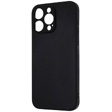 Чехол накладка для APPLE iPhone 15 Pro Max, силикон, карбон, цвет черный Чехол накладка для APPLE iPhone 15 Pro Max, силикон, карбон, цвет черный