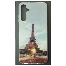 Чехол накладка для SAMSUNG Galaxy A05s, силикон, глянцевый, рисунок Эйфелева башня