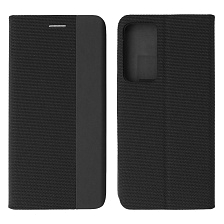 Чехол книжка MESH для XIAOMI 12, 12X, текстиль, силикон, бархат, визитница, цвет черный