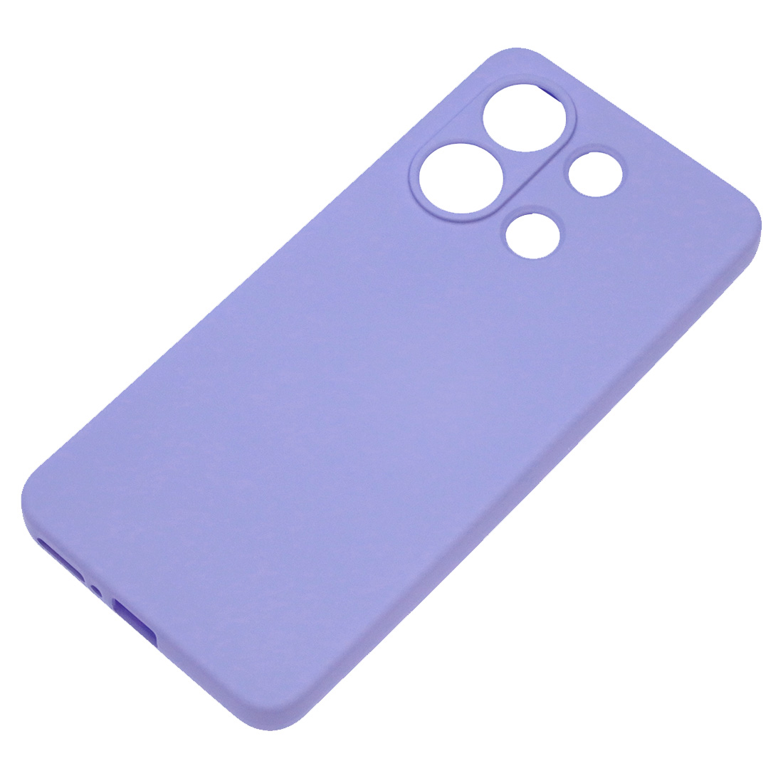 Чехол накладка NANO для XIAOMI Redmi Note 13 4G, защита камеры, силикон, бархат, цвет сиреневый