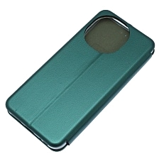 Чехол книжка STYLISH для TECNO Spark Go 1,  POP 9 4G, экокожа, визитница, цвет темно зеленый