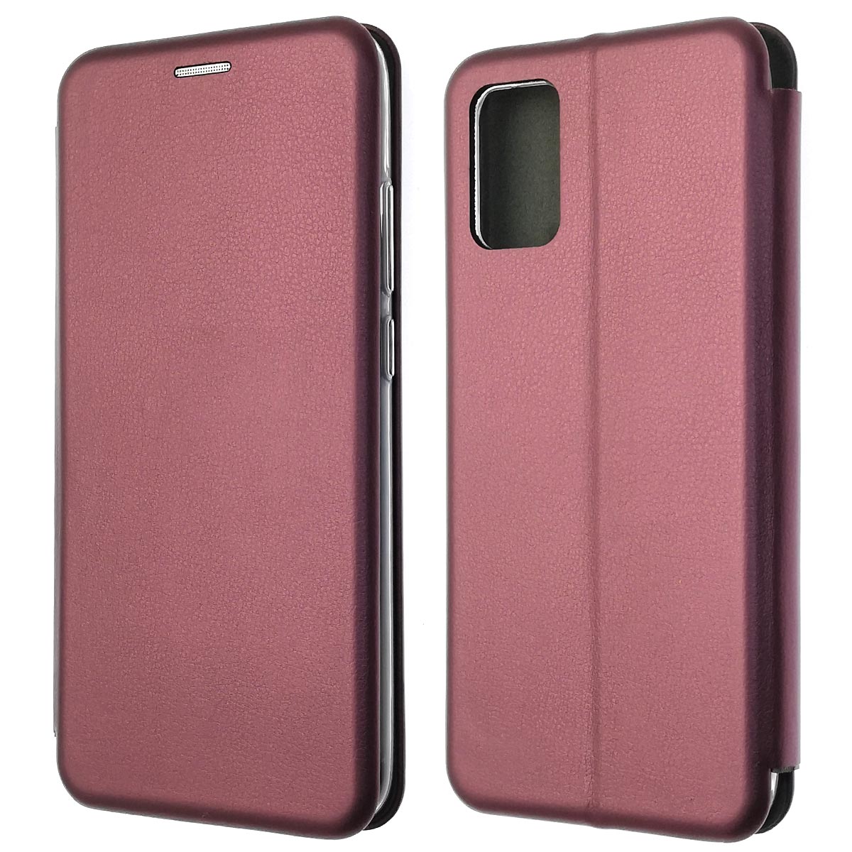 Чехол книжка STYLISH для SAMSUNG Galaxy A02S (SM-A025F), экокожа, визитница, цвет бордовый Чехол книжка STYLISH для SAMSUNG Galaxy A02S (SM-A025F), экокожа, визитница, цвет бордовый