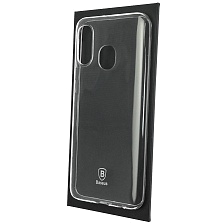 Чехол накладка BASEUS для SAMSUNG Galaxy A40 (SM-A405), силикон, цвет прозрачный.