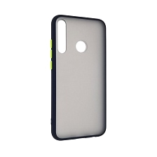 Чехол накладка SKIN SHELL для HUAWEI Honor 9C, P40 Lite E, Y7P, пластик, силикон, цвет окантовки темно синий. Чехол накладка SKIN SHELL для HUAWEI Honor 9C, P40 Lite E, Y7P, пластик, силикон, цвет окантовки темно синий.
