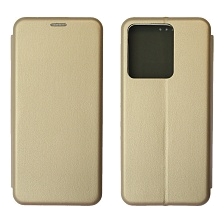 Чехол книжка STYLISH для VIVO Y22, Y35, экокожа, визитница, цвет золотистый Чехол книжка STYLISH для VIVO Y22, Y35, экокожа, визитница, цвет золотистый
