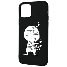 Чехол накладка imcase для APPLE iPhone 11 Pro, силикон, рисунок Человечек Чехол накладка imcase для APPLE iPhone 11 Pro, силикон, рисунок Человечек