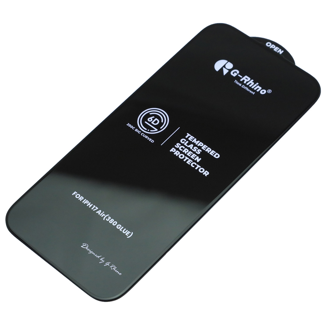 Защитное стекло 6D G-Rhino 200C для APPLE iPhone 17 Air, цвет окантовки черный (Тип 1)