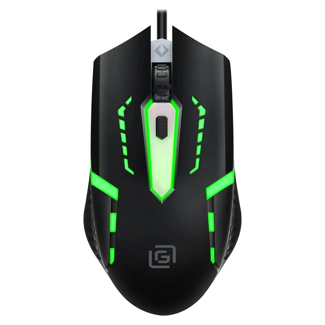 Мышь игровая ОКЛИК (OKLICK) 398G проводная, оптическая, Led подсветка, 2400 DPI, цвет черный