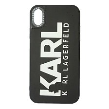 Чехол накладка для APPLE iPhone XR, силикон, рисунок Карл Чехол накладка для APPLE iPhone XR, силикон, рисунок Карл