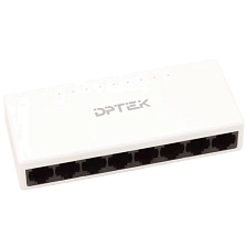 Коммутатор, свитч DPTEK DK2000-108F-M, 8 портов, 10/100Mbps, цвет белый
