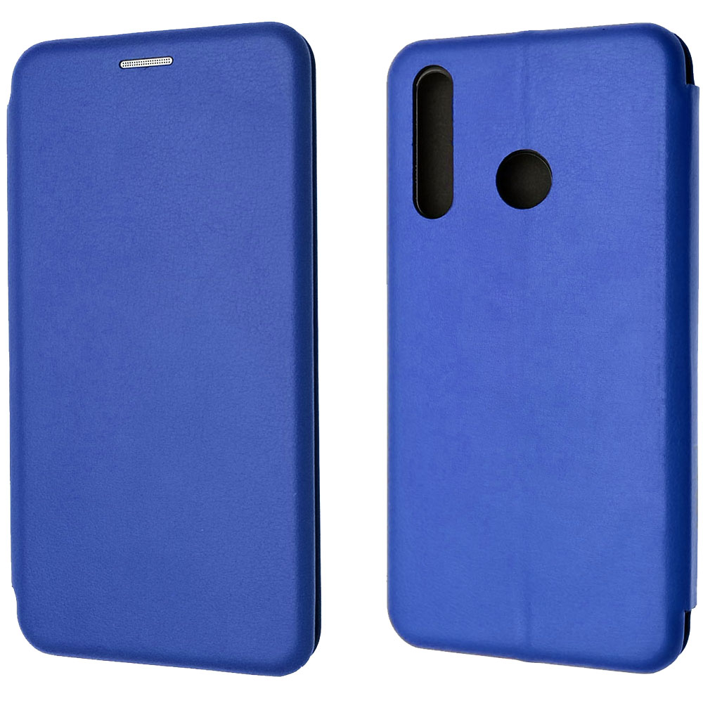 Чехол книжка STYLISH для HUAWEI Honor 10i, Honor 20i, Honor 20e, Honor 20 Lite, P Smart Plus, экокожа, визитница, цвет темно синий