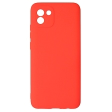 Чехол накладка для SAMSUNG Galaxy A03 (SM-A035F), силикон, цвет красный Чехол накладка для SAMSUNG Galaxy A03 (SM-A035F), силикон, цвет красный