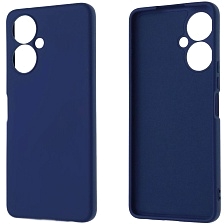 Чехол накладка NANO для TECNO Camon 19, Camon 19 Pro, силикон, бархат, цвет темно синий Чехол накладка NANO для TECNO Camon 19, Camon 19 Pro, силикон, бархат, цвет темно синий