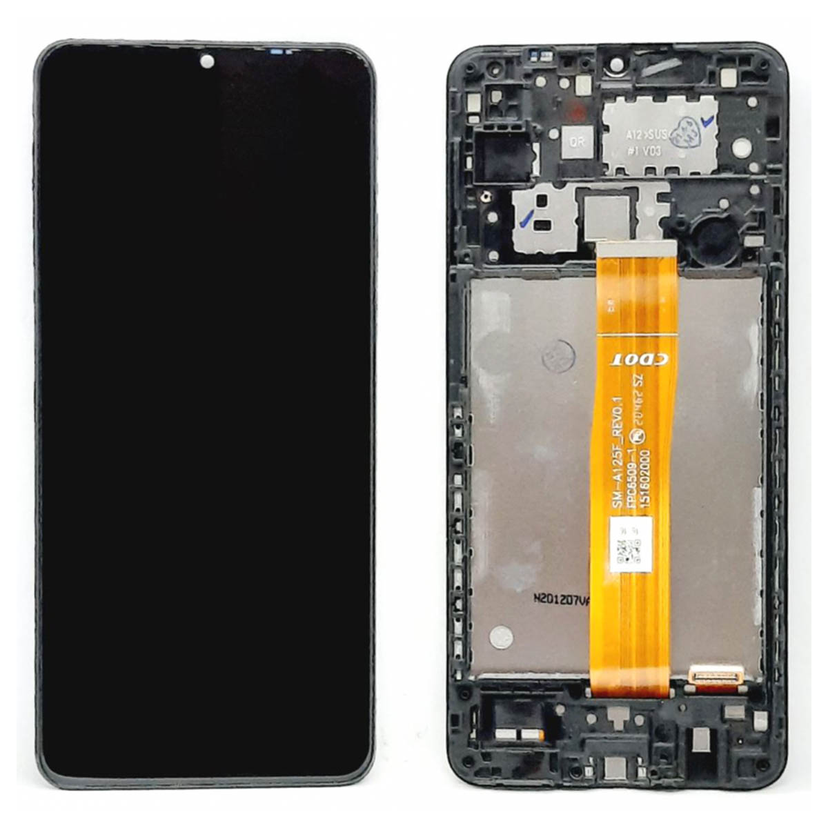 Дисплей в сборе с тачскрином для SAMSUNG Galaxy A12 (SM-A125F), цвет черный Дисплей в сборе с тачскрином для SAMSUNG Galaxy A12 (SM-A125F), цвет черный