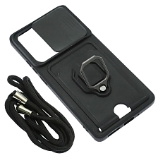 Чехол накладка MULTI FUNCTION 4 в 1 для XIAOMI Redmi Note 13 Pro 4G, POCO M6 Pro 4G, цвет черный