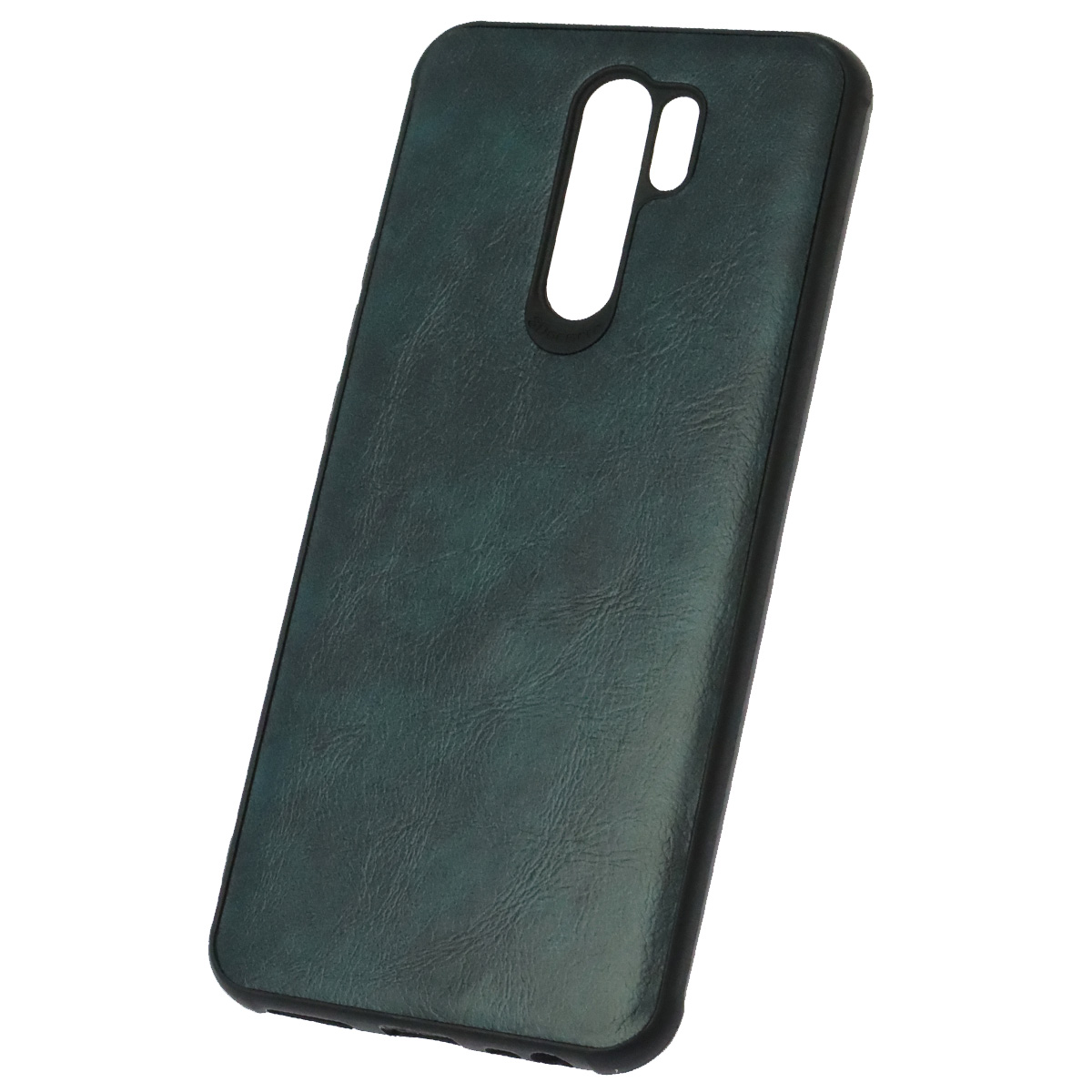 Чехол накладка для XIAOMI Redmi 9, силикон, текстура кожи, цвет сине зеленый Чехол накладка для XIAOMI Redmi 9, силикон, текстура кожи, цвет сине зеленый