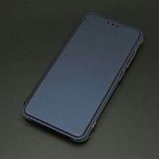 Чехол книжка для SAMSUNG Galaxy S21 FE (SM-G990B), экокожа, визитница, цвет темно синий