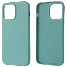 Чехол накладка NANO для APPLE iPhone 14 Pro Max, силикон, бархат, цвет бирюзовый Чехол накладка NANO для APPLE iPhone 14 Pro Max, силикон, бархат, цвет бирюзовый