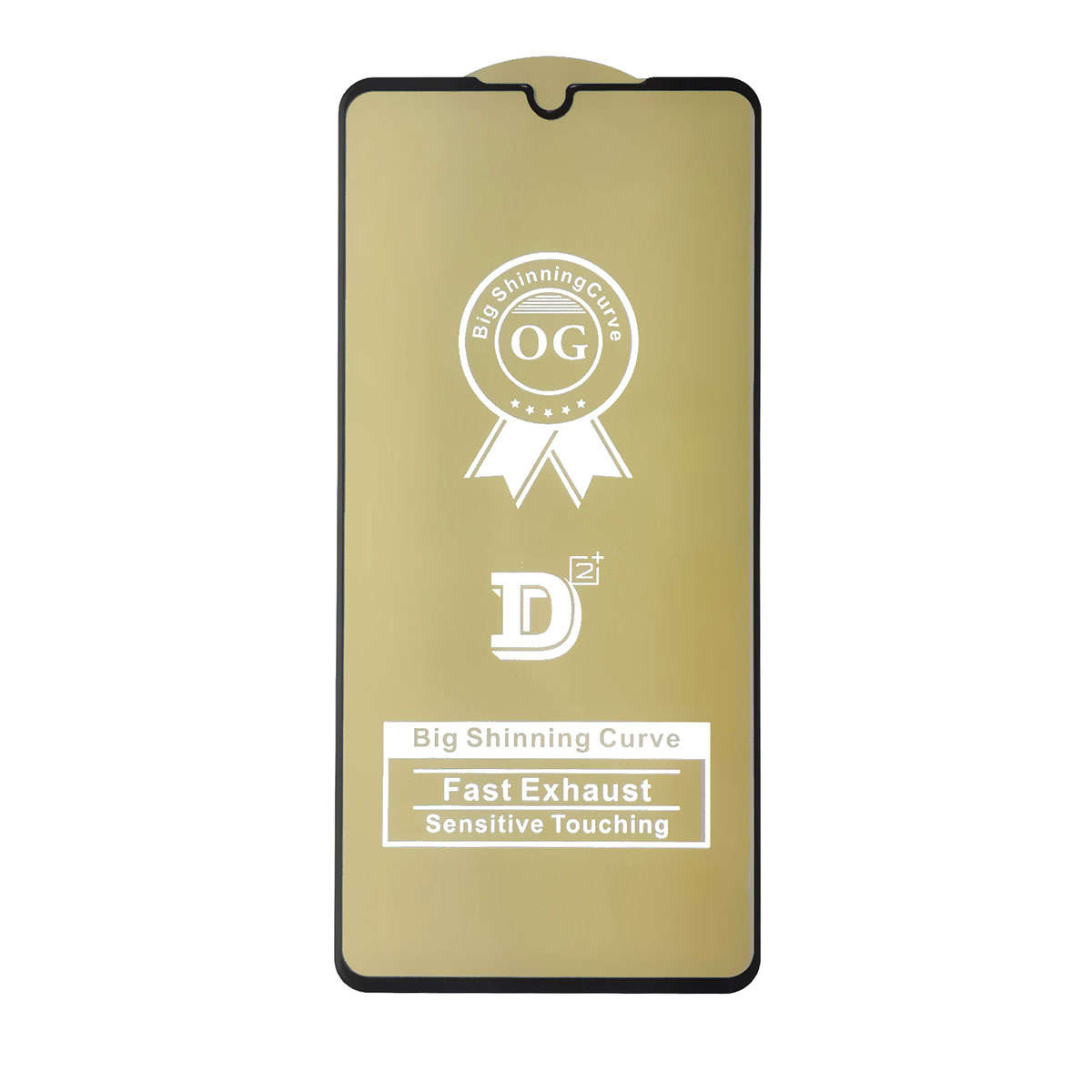 Защитное стекло D2+ PREMIUM для HUAWEI P30 2019 (ELE-L29, ELE-L09), цвет окантовки черный.