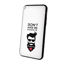 Чехол накладка для APPLE iPhone 7, 8, силикон, рисунок DON'T HATE MI BECAUSE I'M. Чехол накладка для APPLE iPhone 7, 8, силикон, рисунок DON'T HATE MI BECAUSE I'M.